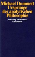 Dummett |  Ursprünge der analytischen Philosophie | Buch |  Sack Fachmedien