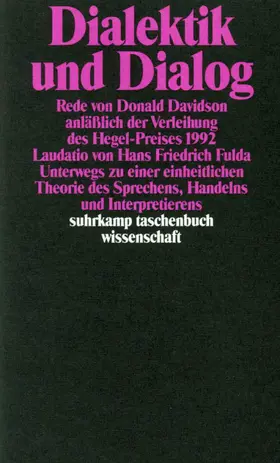 Davidson | Dialektik und Dialog | Buch | 978-3-518-28680-7 | sack.de
