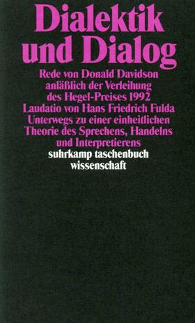 Davidson / Fulda | Dialektik und Dialog | Buch | sack.de