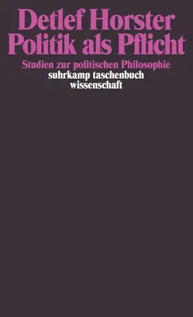 Horster |  Politik als Pflicht | Buch |  Sack Fachmedien