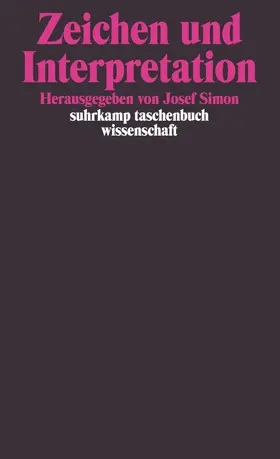 Simon |  Zeichen und Interpretation | Buch |  Sack Fachmedien