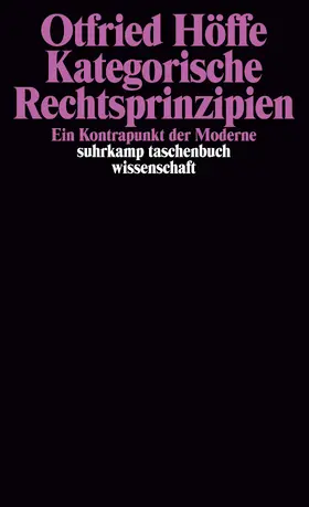 Höffe |  Kategorische Rechtsprinzipien | Buch |  Sack Fachmedien