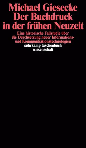 Giesecke |  Der Buchdruck in der frühen Neuzeit | Buch |  Sack Fachmedien