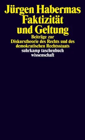 Habermas |  Faktizität und Geltung | Buch |  Sack Fachmedien