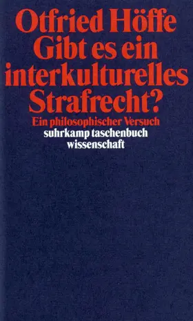 Höffe |  Gibt es ein interkulturelles Strafrecht? | Buch |  Sack Fachmedien