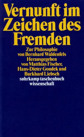 Fischer / Gondek / Liebsch |  Vernunft im Zeichen des Fremden | Buch |  Sack Fachmedien