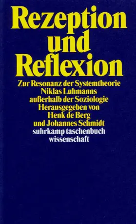 Schmidt / Berg |  Rezeption und Reflexion | Buch |  Sack Fachmedien
