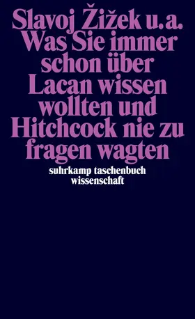 Zizek / Žižek / Dolar |  Was Sie immer schon über Lacan wissen wollten und Hitchcock nie zu fragen wagten | Buch |  Sack Fachmedien