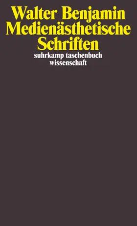 Benjamin |  Medienästhetische Schriften | Buch |  Sack Fachmedien