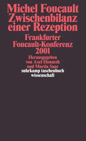 Honneth / Saar |  Michel Foucault. Zwischenbilanz einer Rezeption | Buch |  Sack Fachmedien