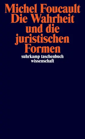 Foucault |  Foucault: Wahrheit/jurist. Formen | Buch |  Sack Fachmedien