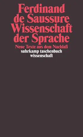 Saussure / Jäger |  Wissenschaft der Sprache | Buch |  Sack Fachmedien