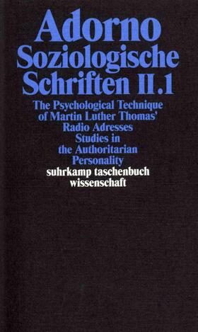 Adorno |  Soziologische Schriften 2 | Buch |  Sack Fachmedien
