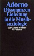 Adorno |  Dissonanzen. Einleitung in die Musiksoziologie | Buch |  Sack Fachmedien