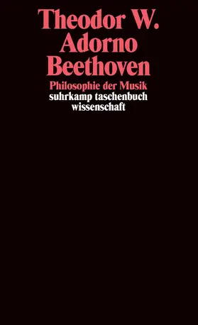 Adorno / Tiedemann |  Beethoven - Philosophie der Musik | Buch |  Sack Fachmedien