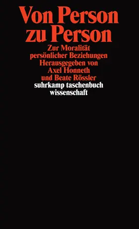 Honneth / Rössler |  Von Person zu Person | Buch |  Sack Fachmedien