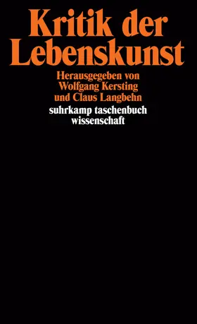 Kersting / Langbehn |  Kritik der Lebenskunst | Buch |  Sack Fachmedien