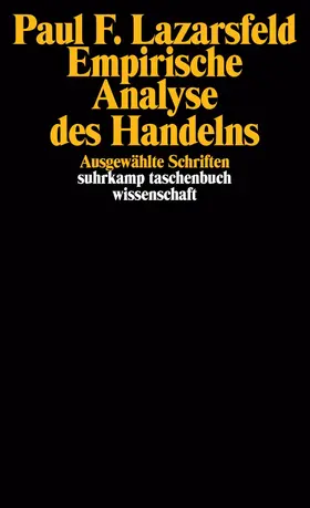 Lazarsfeld / Fleck / Stehr |  Empirische Analyse des Handelns | Buch |  Sack Fachmedien
