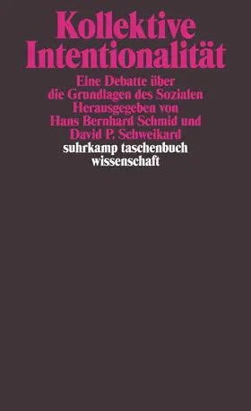 Schmid / Schweikard |  Kollektive Intentionalität | Buch |  Sack Fachmedien