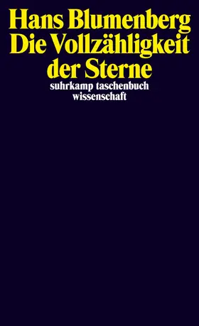 Blumenberg |  Die Vollzähligkeit der Sterne | Buch |  Sack Fachmedien