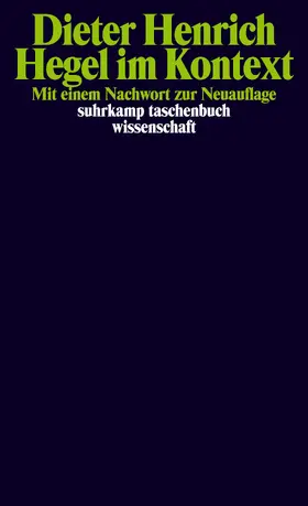 Henrich |  Hegel im Kontext | Buch |  Sack Fachmedien