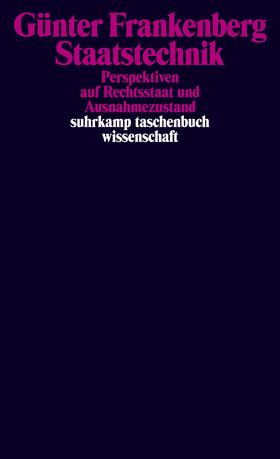 Frankenberg | Staatstechnik | Buch | 978-3-518-29568-7 | sack.de