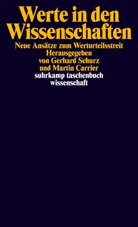 Carrier / Schurz |  Werte in den Wissenschaften | Buch |  Sack Fachmedien
