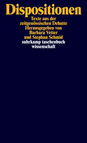 Vetter / Schmid |  Dispositionen | Buch |  Sack Fachmedien