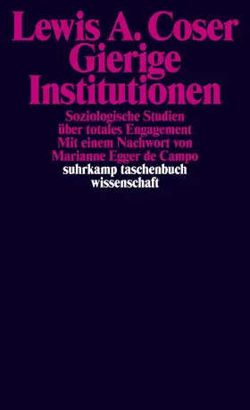 Coser |  Gierige Institutionen | Buch |  Sack Fachmedien