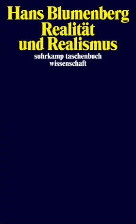 Blumenberg / Zambon | Realität und Realismus | Buch | 978-3-518-30111-1 | www.sack.de