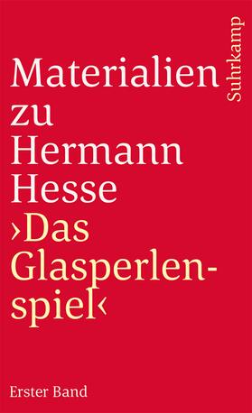 Hesse / Michels |  Materialien zu Hermann Hesse: Das Glasperlenspiel I | Buch |  Sack Fachmedien
