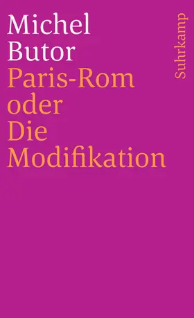 Butor |  Paris-Rom oder Die Modifikation | Buch |  Sack Fachmedien