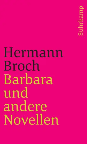 Broch / Lützeler |  Barbara und andere Novellen | Buch |  Sack Fachmedien
