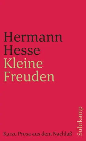 Hesse / Michels | Kleine Freuden | Buch | 978-3-518-36860-2 | www.sack.de