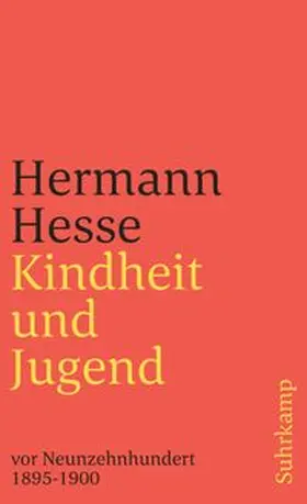 Hesse / Kirchhoff | Kindheit und Jugend vor Neunzehnhundert | Buch | 978-3-518-37650-8 | www.sack.de