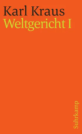 Kraus |  Kraus,Weltger.1  st1315 | Buch |  Sack Fachmedien