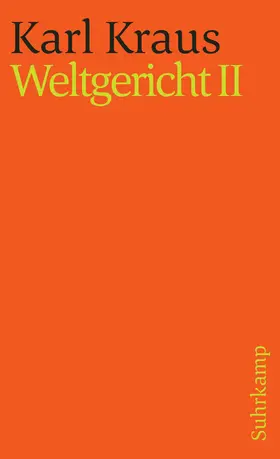 Kraus |  Kraus,Weltger.2  st1316 | Buch |  Sack Fachmedien
