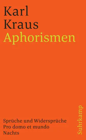 Kraus / Wagenknecht |  Aphorismen | Buch |  Sack Fachmedien