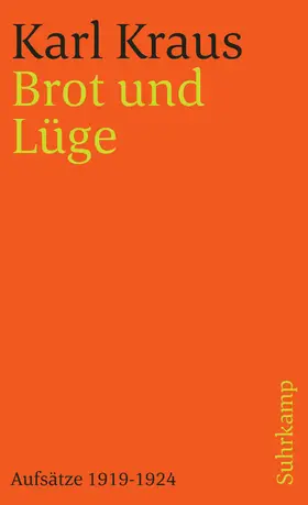Kraus / Wagenknecht |  Schriften in den suhrkamp taschenbüchern. Zweite Abteilung. Acht Bände | Buch |  Sack Fachmedien