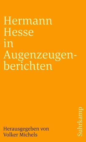 Hesse / Michels |  Hermann Hesse in Augenzeugenberichten | Buch |  Sack Fachmedien