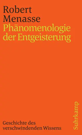 Menasse |  Phänomenologie der Entgeisterung | Buch |  Sack Fachmedien