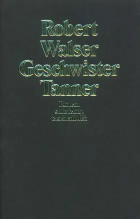 Walser |  Geschwister Tanner | Buch |  Sack Fachmedien