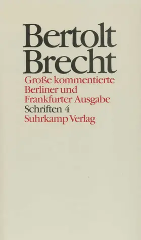 Brecht / Müller / Hecht |  Schriften IV | Buch |  Sack Fachmedien