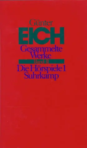 Karst / Eich / Vieregg |  Gesammelte Werke 2. Die Hörspiele 1 | Buch |  Sack Fachmedien