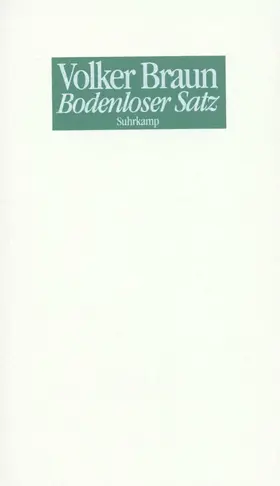 Braun |  Bodenloser Satz | Buch |  Sack Fachmedien