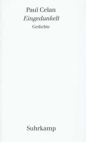 Celan / Badiou / Rambach |  Eingedunkelt | Buch |  Sack Fachmedien