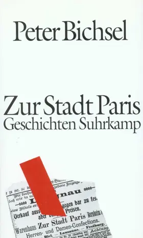 Bichsel |  Zur Stadt Paris | Buch |  Sack Fachmedien