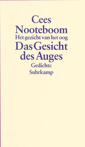 Nooteboom |  Das Gesicht des Auges. Het gezicht van het oog | Buch |  Sack Fachmedien