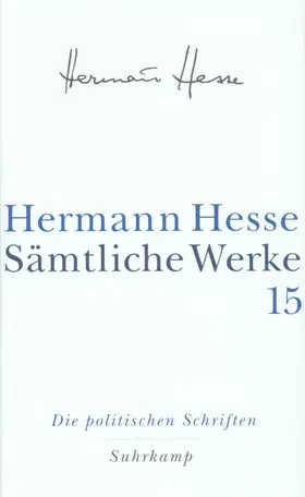 Hesse / Michels |  Sämtliche Werke in 20 Bänden und einem Registerband | Buch |  Sack Fachmedien
