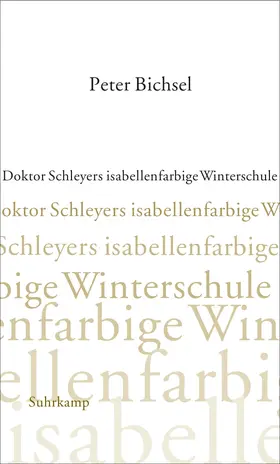 Bichsel |  Doktor Schleyers isabellenfarbige Winterschule | Buch |  Sack Fachmedien